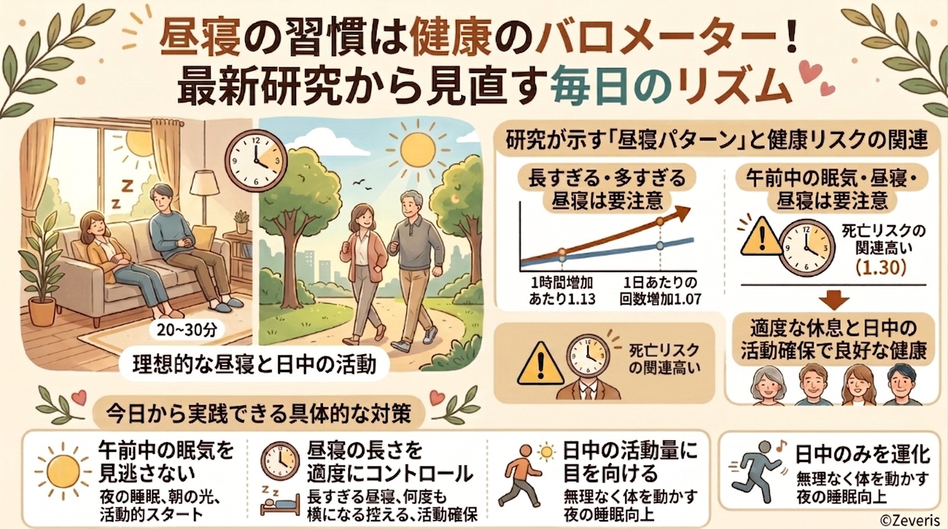 昼寝の習慣は健康のバロメーター！最新研究から見直す毎日のリズム