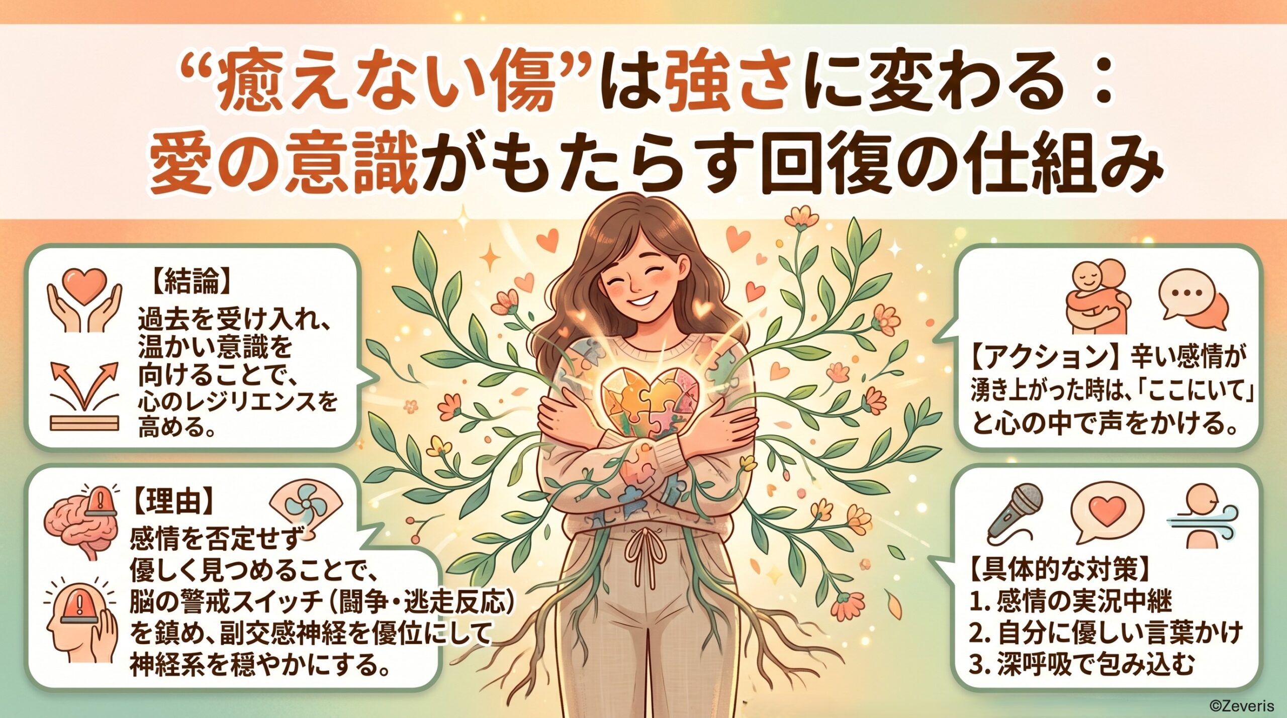 “癒えない傷”は強さに変わる：愛の意識がもたらす回復の仕組み