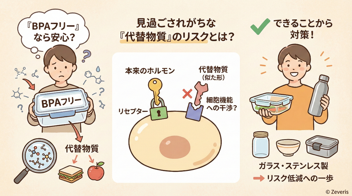 「BPAフリー」なら安心？見過ごされがちな「代替物質」のリスクとは？【2026年最新研究】