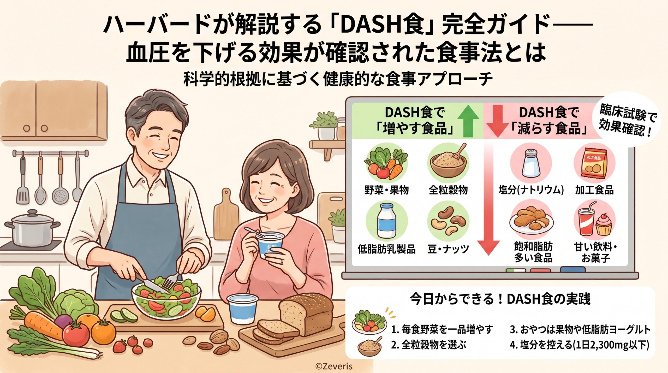 ハーバードが解説する「DASH食」完全ガイド――血圧を下げる効果が確認された食事法とは