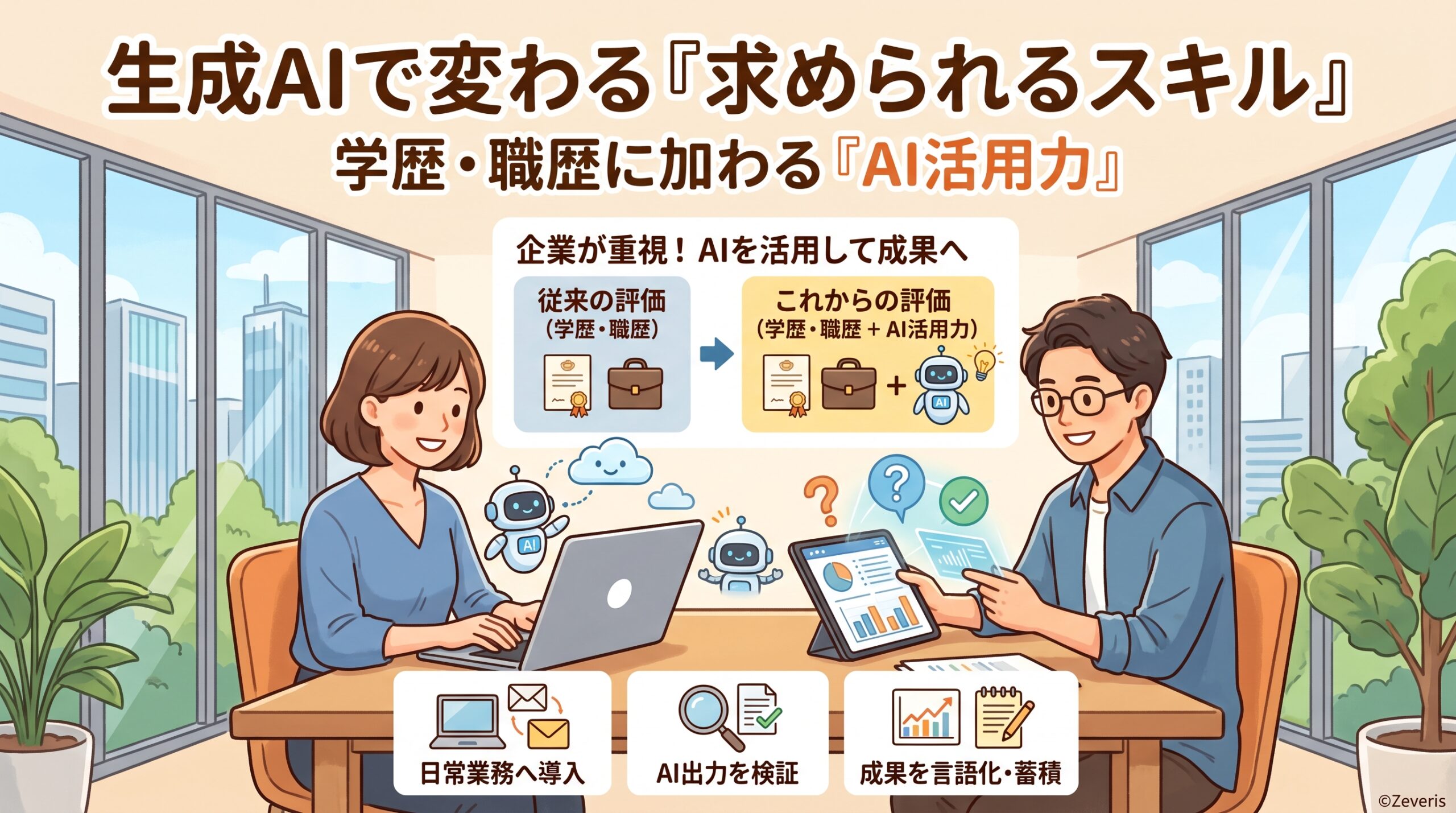 生成AIで変わる「求められるスキル」― 学歴・職歴に加わるAI活用力