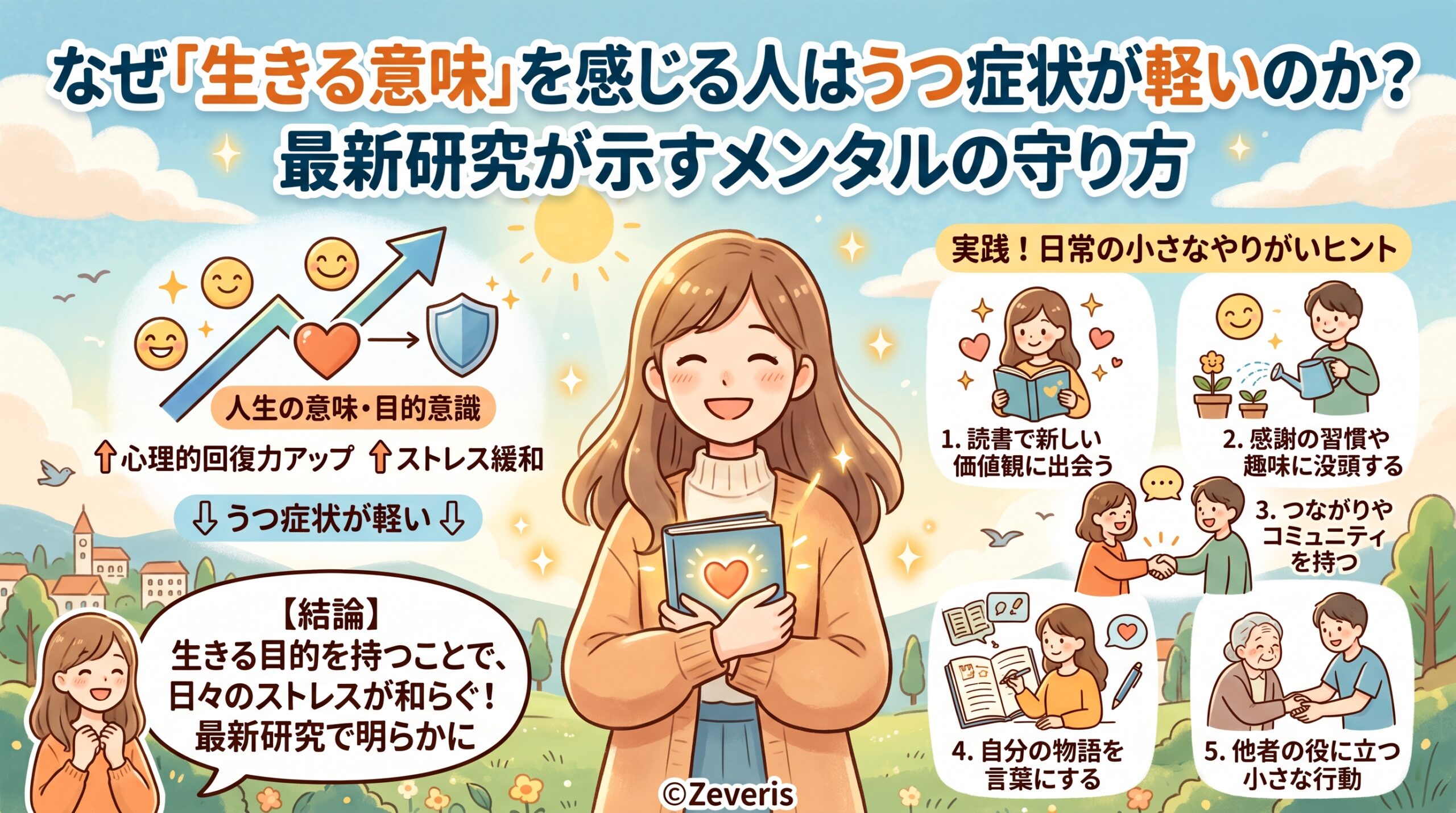 なぜ「生きる意味」を感じる人はうつ症状が軽いのか？最新研究が示すメンタルの守り方