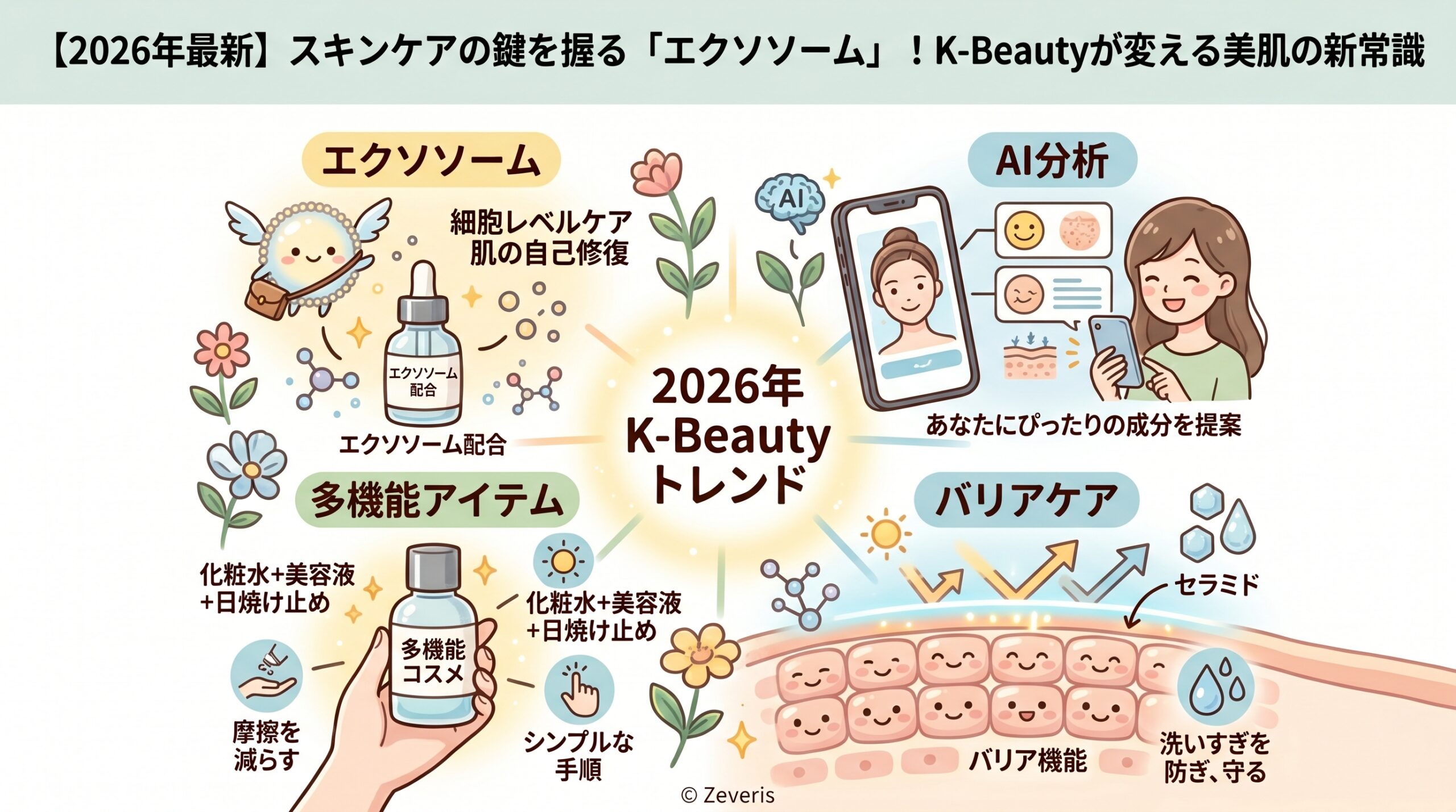 【2026年最新】スキンケアの鍵を握る「エクソソーム」！K-Beautyが変える美肌の新常識