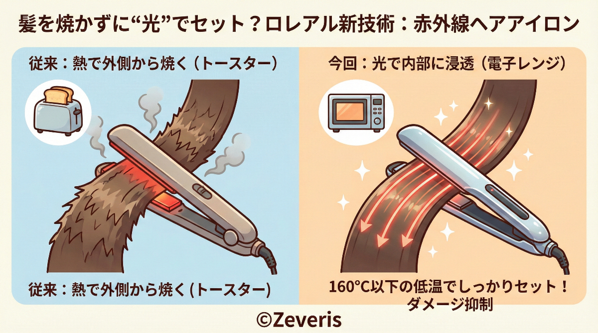 【CES 2026】髪を焼かずに”光”でセット？ ロレアルが発表した赤外線アイロンとマスクが革命的